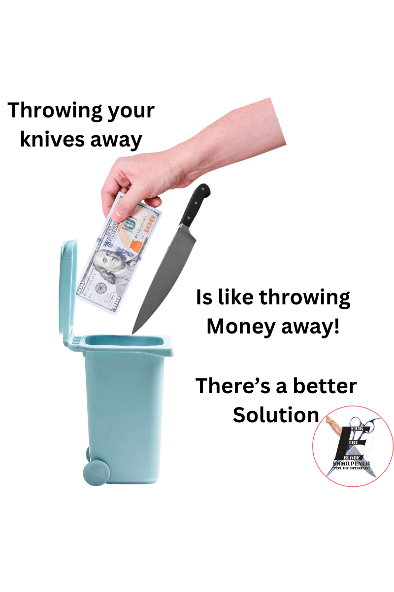 Don't throw them away, get them sharpened.